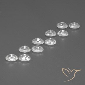 8.19 ct natürliche Weiß Zirkon-Edelsteine, Oval, VVS-VS