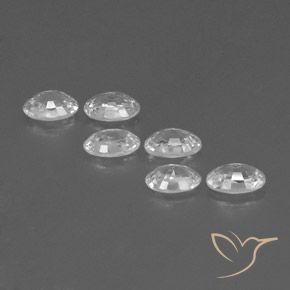 4.24 ct natürliche Weiß Zirkon-Edelsteine, Oval, VS