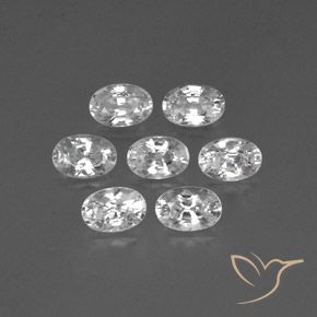 5.30ctw Natürlicher Weiß Zirkon, Oval, VS