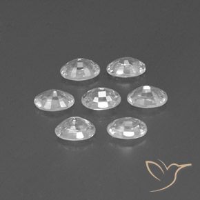 5.30 ct natürliche Weiß Zirkon-Edelsteine, Oval, VS