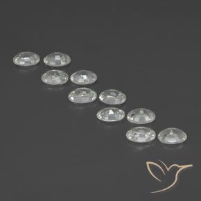 7.20 ct natürliche Weiß Zirkon-Edelsteine, Oval, VS