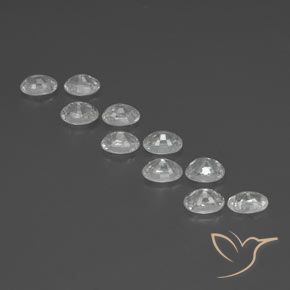7.72 ct natürliche Weiß Zirkon-Edelsteine, Oval, VS