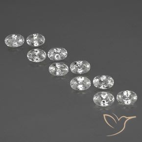 8.33ctw Natürlicher Weiß Zirkon, Oval, VVS-VS