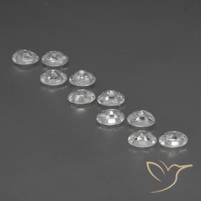 8.21 ct natürliche Weiß Zirkon-Edelsteine, Oval, VS