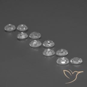8.04 ct natürliche Weiß Zirkon-Edelsteine, Oval, VVS-VS