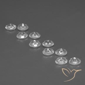 8.48 ct natürliche Weiß Zirkon-Edelsteine, Oval, VVS-VS