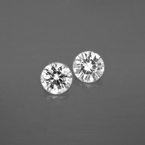  ct natürliche weißer Zirkon-Edelsteine, Rundschliff, SI
