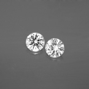  ct natürliche weißer Zirkon-Edelsteine, Rundschliff, SI