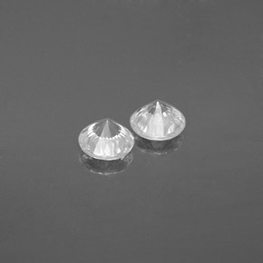  ct natürliche weißer Zirkon-Edelsteine, Rundschliff, SI
