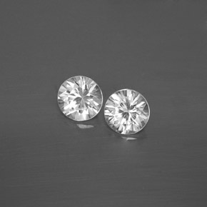  ct natürliche weißer Zirkon-Edelsteine, Rundschliff, VVS