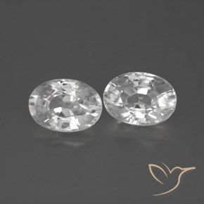 2.90 ct natürliche Weiß Zirkon-Edelsteine, Oval, VVS-VS