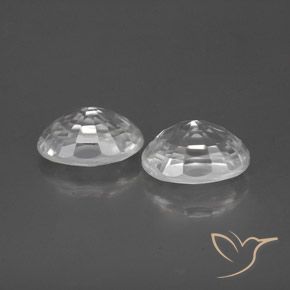 2.90 ct natürliche Weiß Zirkon-Edelsteine, Oval, VVS-VS