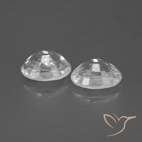 2.78 ct natürliche Weiß Zirkon-Edelsteine, Oval, VVS-VS