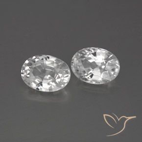2.75 ct natürliche Weiß Zirkon-Edelsteine, Oval, VVS-VS