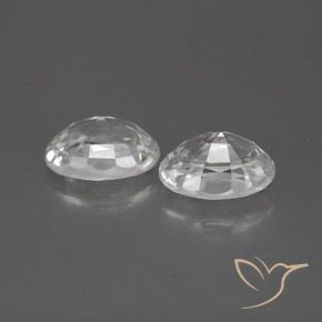 2.75 ct natürliche Weiß Zirkon-Edelsteine, Oval, VVS-VS