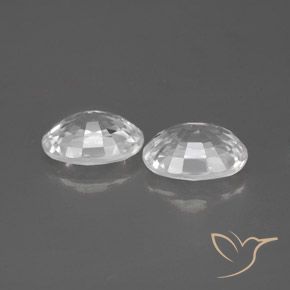 2.59 ct natürliche Weiß Zirkon-Edelsteine, Oval, VS-SI