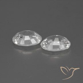 2.50 ct natürliche Weiß Zirkon-Edelsteine, Oval, VS-SI