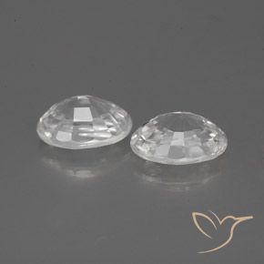 2.59 ct natürliche Weiß Zirkon-Edelsteine, Oval, VVS-VS
