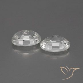 2.61 ct natürliche Weiß Zirkon-Edelsteine, Oval, VS