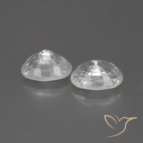 2.87 ct natürliche Weiß Zirkon-Edelsteine, Oval, VS-SI