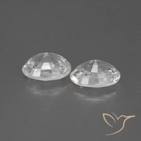 2.58 ct natürliche Weiß Zirkon-Edelsteine, Oval, VS
