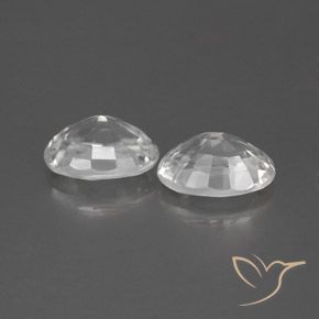 2.64 ct natürliche Weiß Zirkon-Edelsteine, Oval, VVS-VS