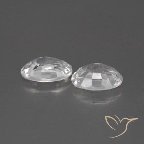2.44 ct natürliche Weiß Zirkon-Edelsteine, Oval, VVS