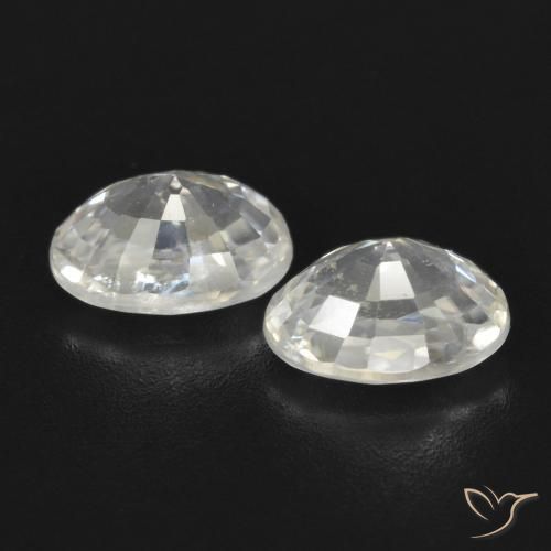 2.87 ct natürliche Warmweiß Zirkon-Edelsteine, Oval, SI