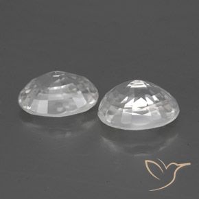 2.82 ct natürliche Weiß Zirkon-Edelsteine, Oval, VVS-VS