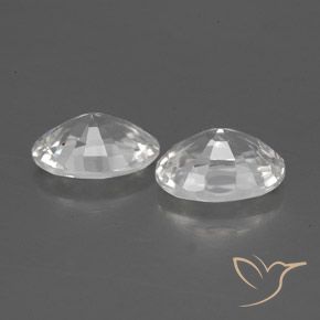 2.39 ct natürliche Weiß Zirkon-Edelsteine, Oval, VVS-VS