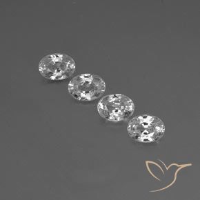 5.15ctw Natürlicher Klares Weiß Zirkon, Oval, VS