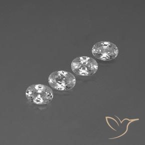 5.39 ct natürliche Weiß Zirkon-Edelsteine, Oval, VVS-VS