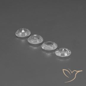 5.39 ct natürliche Weiß Zirkon-Edelsteine, Oval, VVS-VS