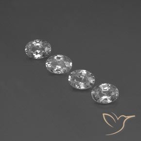 5.16ctw Natürlicher Klares Weiß Zirkon, Oval, VS