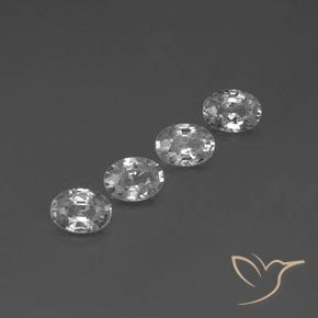 5.16 ct natürliche Klares Weiß Zirkon-Edelsteine, Oval, VS