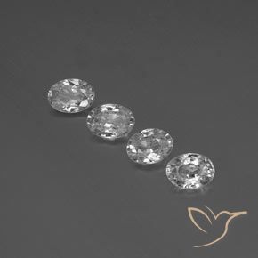 4.75ctw Natürlicher Klares Weiß Zirkon, Oval, VVS-VS