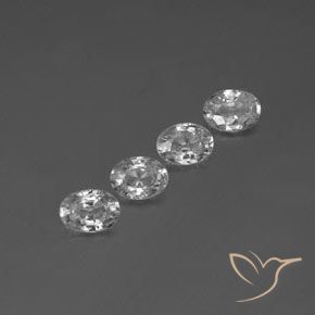 5.07 ct natürliche Klares Weiß Zirkon-Edelsteine, Oval, VS