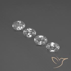 4.89ctw Natürlicher Klares Weiß Zirkon, Oval, VVS-VS