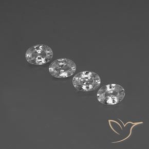 4.61ctw Natürlicher Klares Weiß Zirkon, Oval, VVS-VS