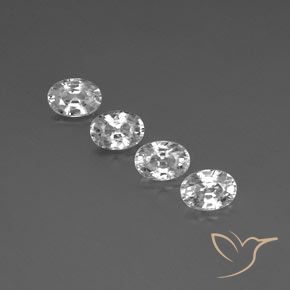 5.45ctw Natürlicher Klares Weiß Zirkon, Oval, VVS-VS, Photo A