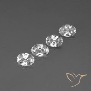 5.45 ct natürliche Klares Weiß Zirkon-Edelsteine, Oval, VVS-VS