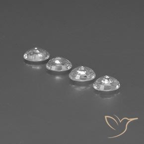 5.45 ct natürliche Klares Weiß Zirkon-Edelsteine, Oval, VVS-VS