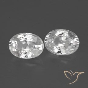 2.69 ct natürliche Weiß Zirkon-Edelsteine, Oval, VVS