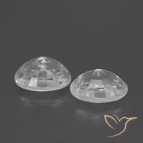 2.69 ct natürliche Weiß Zirkon-Edelsteine, Oval, VVS