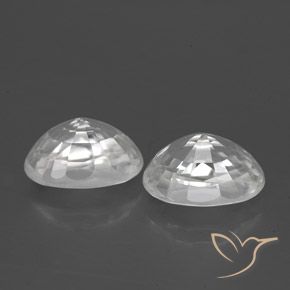 3.07 ct natürliche Weiß Zirkon-Edelsteine, Oval, VVS