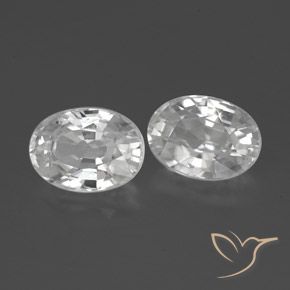 2.80 ct natürliche Weiß Zirkon-Edelsteine, Oval, VVS