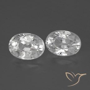 2.90 ct natürliche Weiß Zirkon-Edelsteine, Oval, VVS