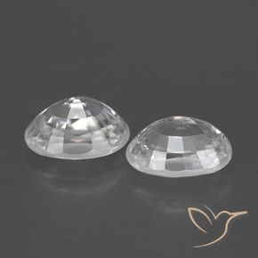 2.90 ct natürliche Weiß Zirkon-Edelsteine, Oval, VVS