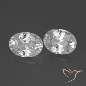 2.68 ct natürliche Weiß Zirkon-Edelsteine, Oval, VS
