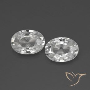 2.30ctw Natürlicher Weiß Zirkon, Oval, VS